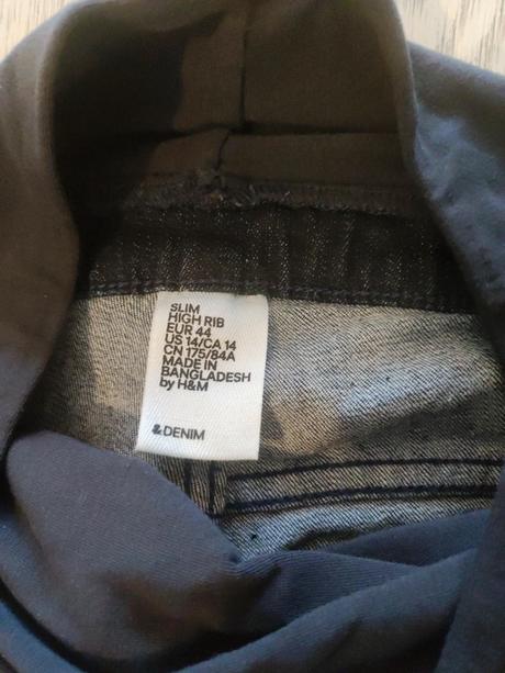Tehotenské rifle, h&m,xxl