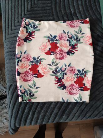 Kvetovaná sukňa amisu - 42, amisu,xl