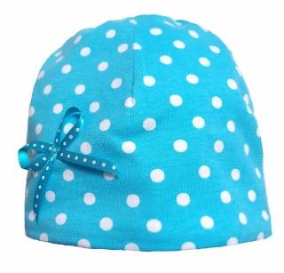 Pinkie čiapka turquoise bow, pinkie,80 / 86 / 92 / 98