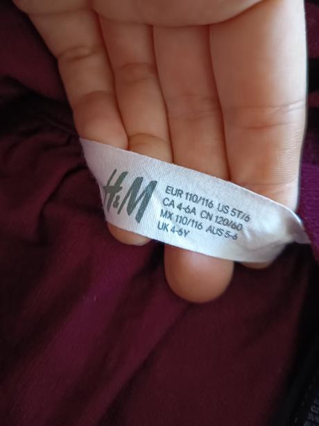 Menčestrová suknička na traky, h&m,110