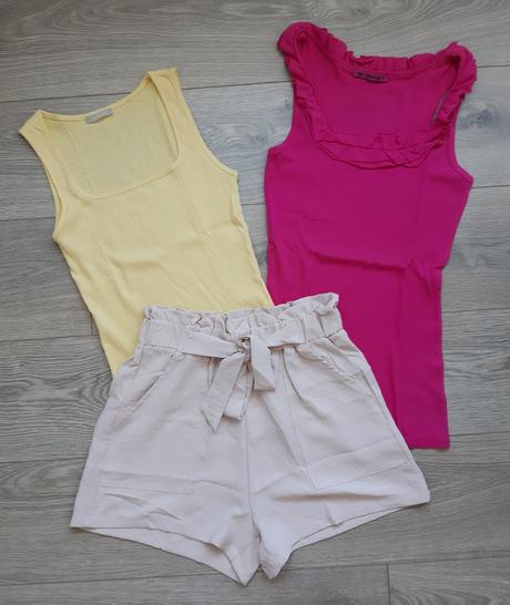 Ruzovy top s volanikom, terranova,s