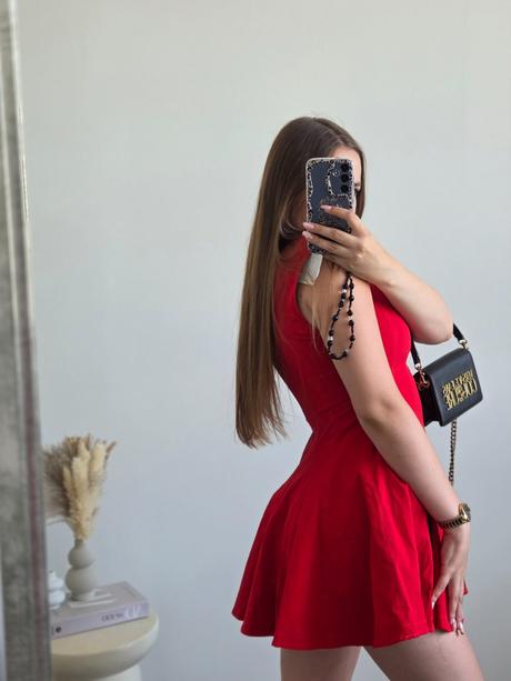 Zara červené šaty m, zara,38 / m