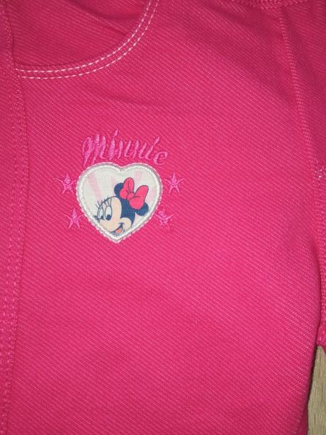 Dievčenské tmavoružové džegíny minnie veľk.68, ovs,68