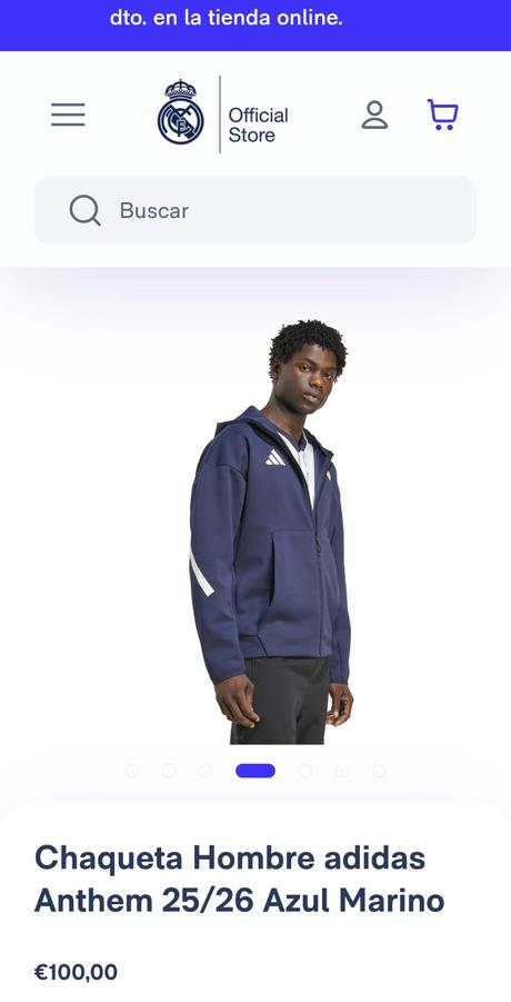 Pánska bunda adidas zne - orig (real madrid),veľ.l, adidas,l