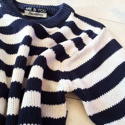 Námornícky bavlnený pulóvrik, 98