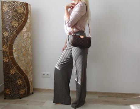 Nohavice pružné zrnitá látka 34, orsay,34