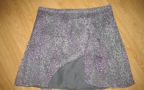 Šedo-fialková sukňa v. 42, camaieu,42