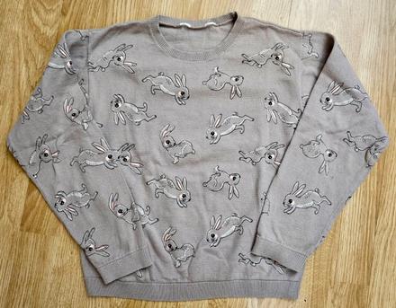 Pulóver so zajačikmi 134/140, h&m,134