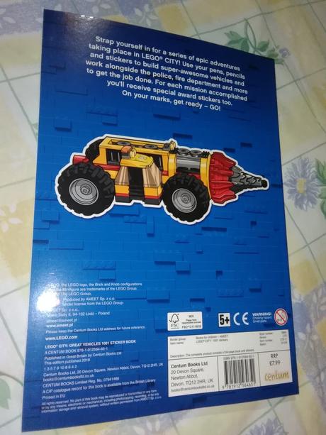 Lego city 1001 stickers great vehicles nwi18,