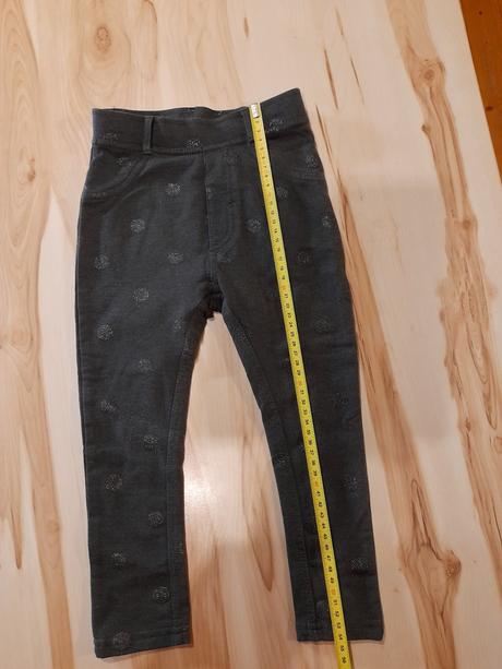 Šedé džegíny s guličkami na jar/jeseň, dopodopo,98