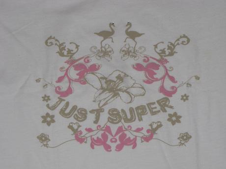 Biela mikina zn. just super, 134