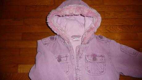 Teplá mendžestrová bundička pre princezné, next,98