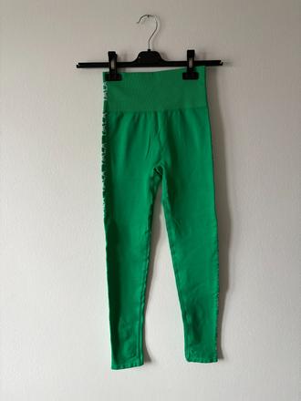 Tala bezšvové, športové, zelené legíny, xs