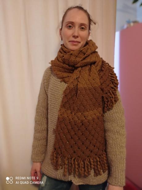 Strikovana šál, 4xl / l