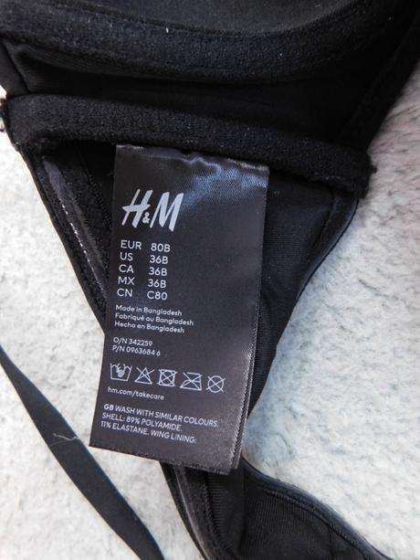 Plavková podprsenka h&m veľ. 80 c, h&m,38