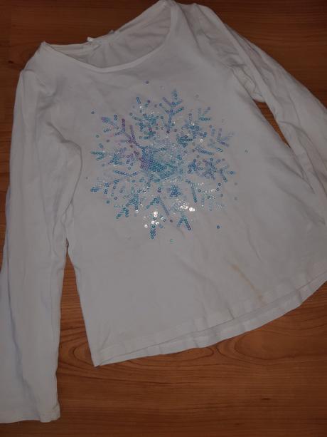 Trblietave tricko vlocka, h&m,128