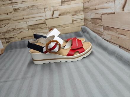 Rieker 42 - dámske sandále na platforme, rieker,42