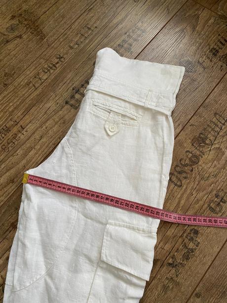 Ľanové letné etno/boho historické nohavice, kookai,s