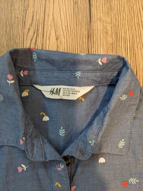Košeľové šaty h&m, h&m,140