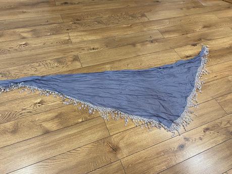 Sivá šatka , šál - tvar trojuholník,