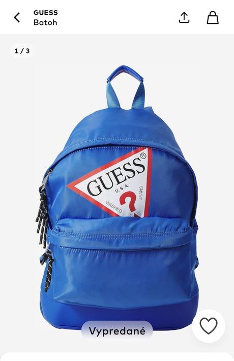 Batoh guess original s visačkou, guess