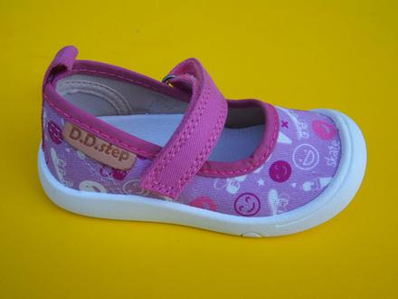 Detské plátenky ddstep c100 daisy  pink, d.d.step,22 - 27