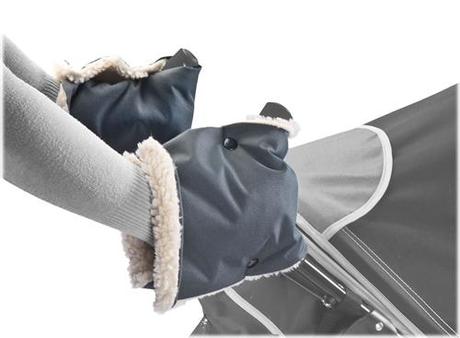 Sensillo rukávnik na kočík delený šedý,