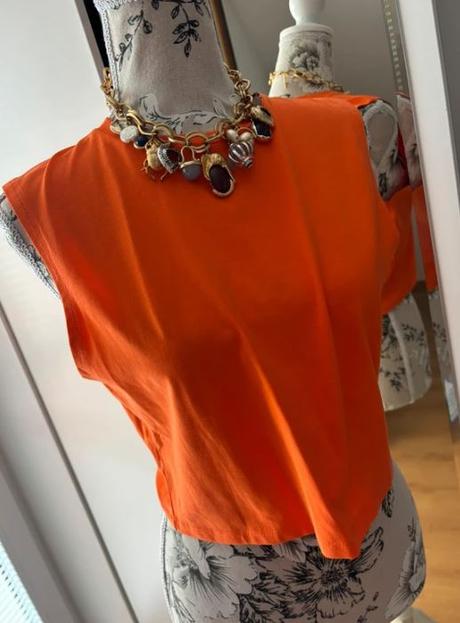 Crop top zn. zara - veľkosť l, zara,l