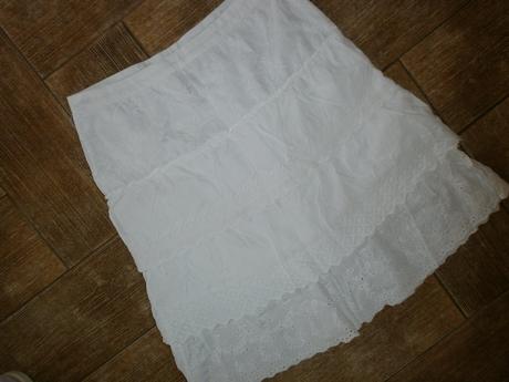 Biela volánová sukňa only-38, only,38