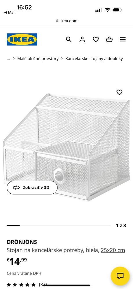 Šuflíky + organizér, 