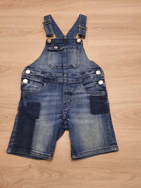 Šortky s trakmi, denim,104