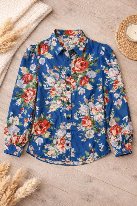 Dámska kvetovaná košeľa, l