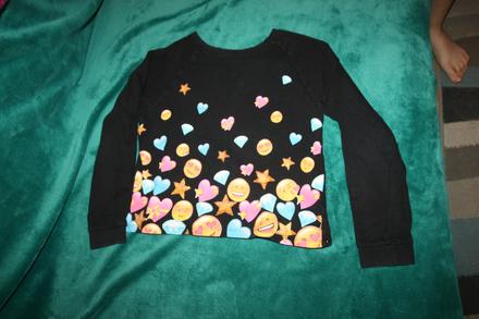 Mikina emoji 146/152, h&m,146