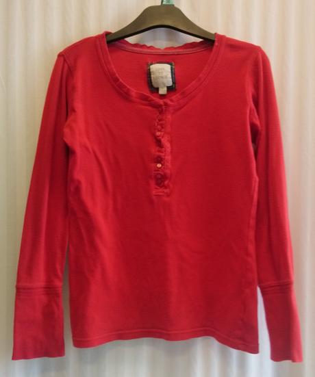 Dámsky červený top so zapínaním, secret, m, secret,m