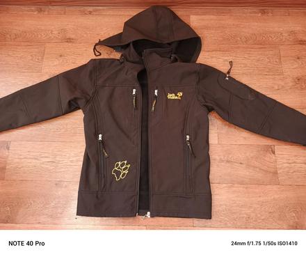 Chlapčenska softshellová bunda, jack wolfskin,164