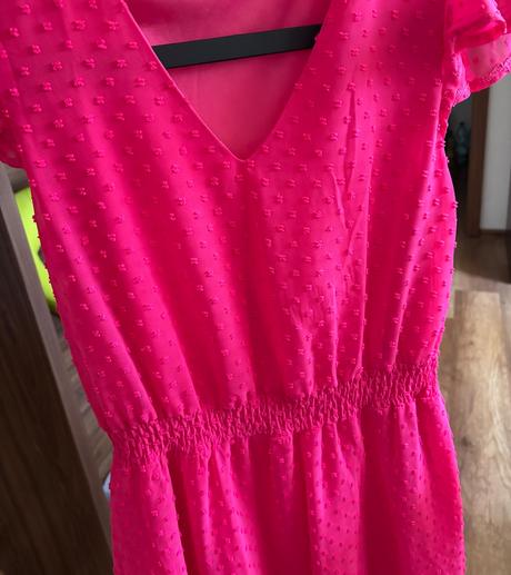 Nové krásne cyklamenove ružové šaty veľ s, s