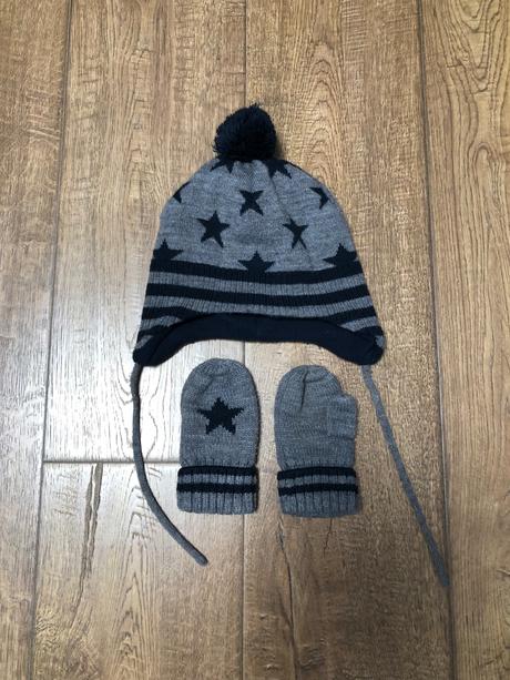 Set ciapka + rukavice, h&m,86