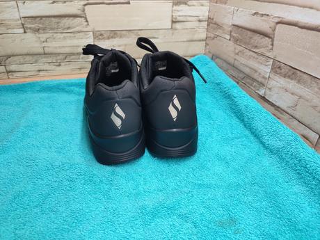 Skechers 38 - dámske čierne kožené topánky, skechers,38