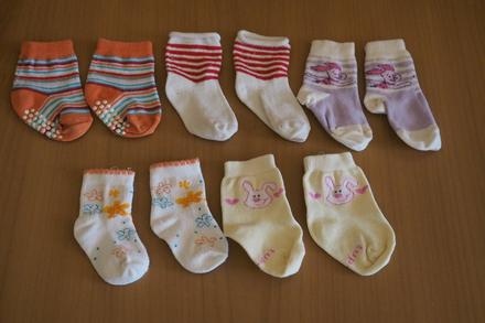 Dojčenské ponožky mix, 68–80