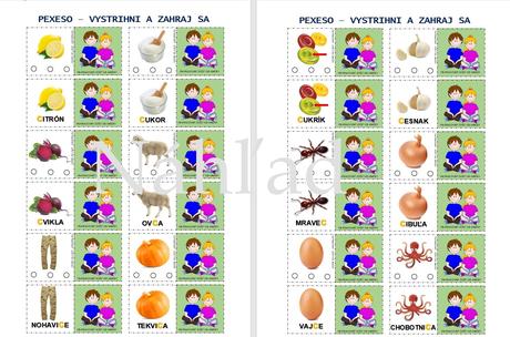 Logopedické pexeso - pdf,