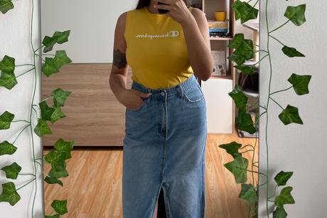 Žlté champion tielko, champion,s