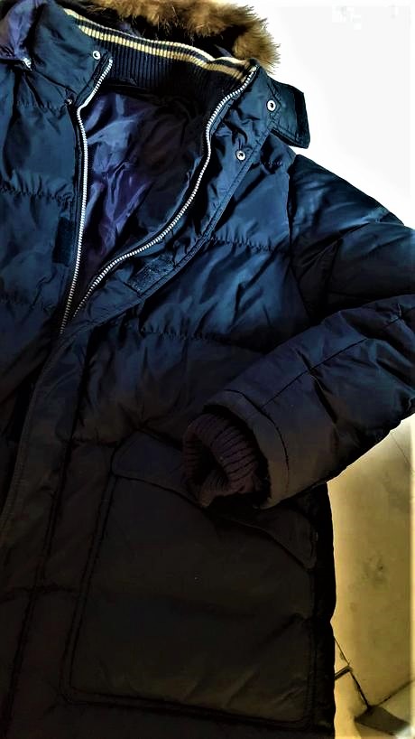 Teplá dlhá vetrovka / kabát, xl