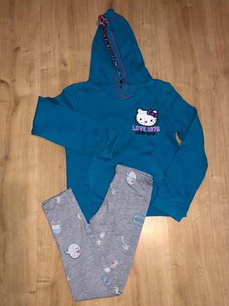 Mikina +legíny, hello kitty,128
