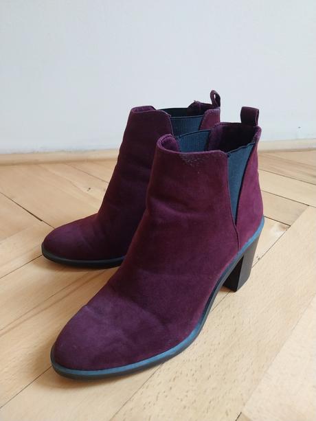 Bordové cizmy 37, stradivarius,37