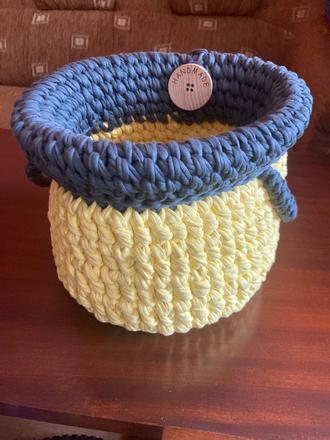 Handmade pruteny košík,