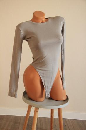 Šedé body tričko, zara, zara,m