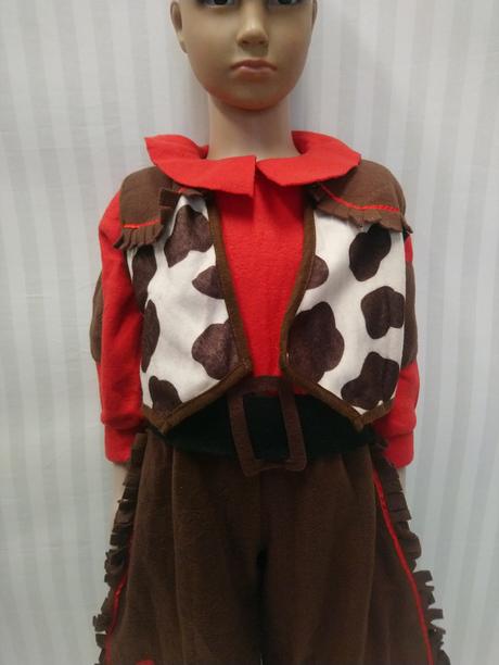 4 dielny kostým kovbojka, italia, 92-104 cm,