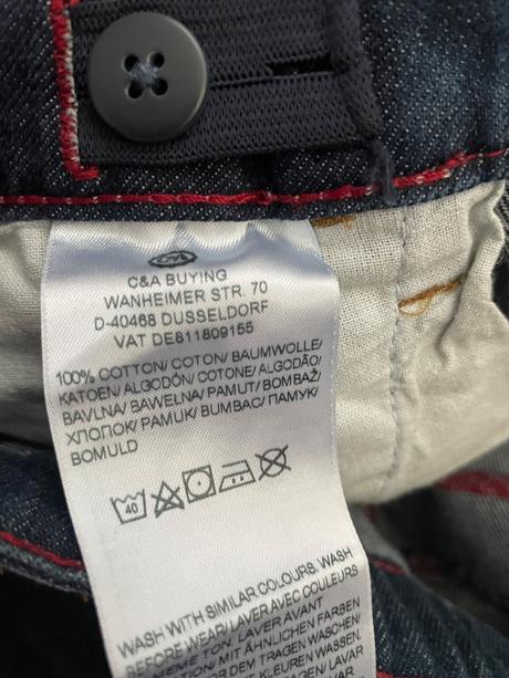 Rifľové bermudy, c&a,158