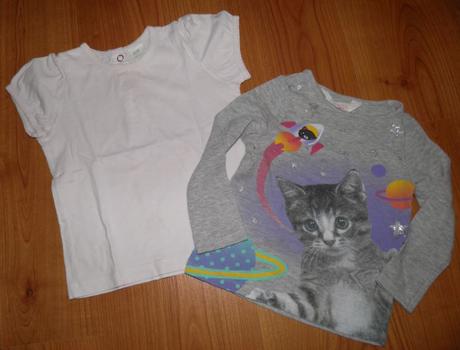 2x h&m tričko, cena spolu za 2 kusy, h&m,86
