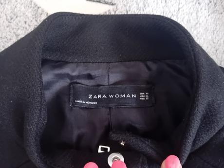 Kabát čierny, zara,36
